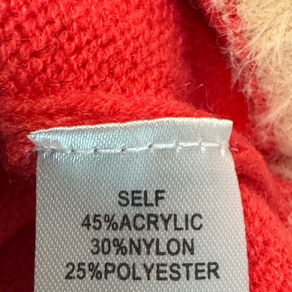406:  EASEL NWT SWEATER HOT CORAL (C) - Picture 2 of 2